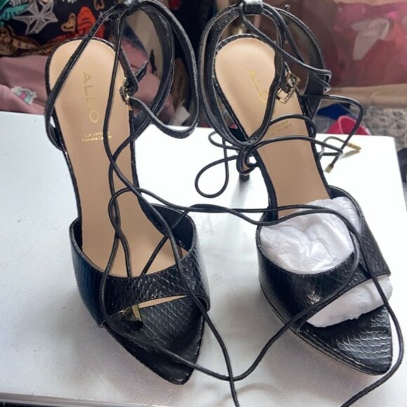 Aldo Shoes - Aldo Black Strappy Heels